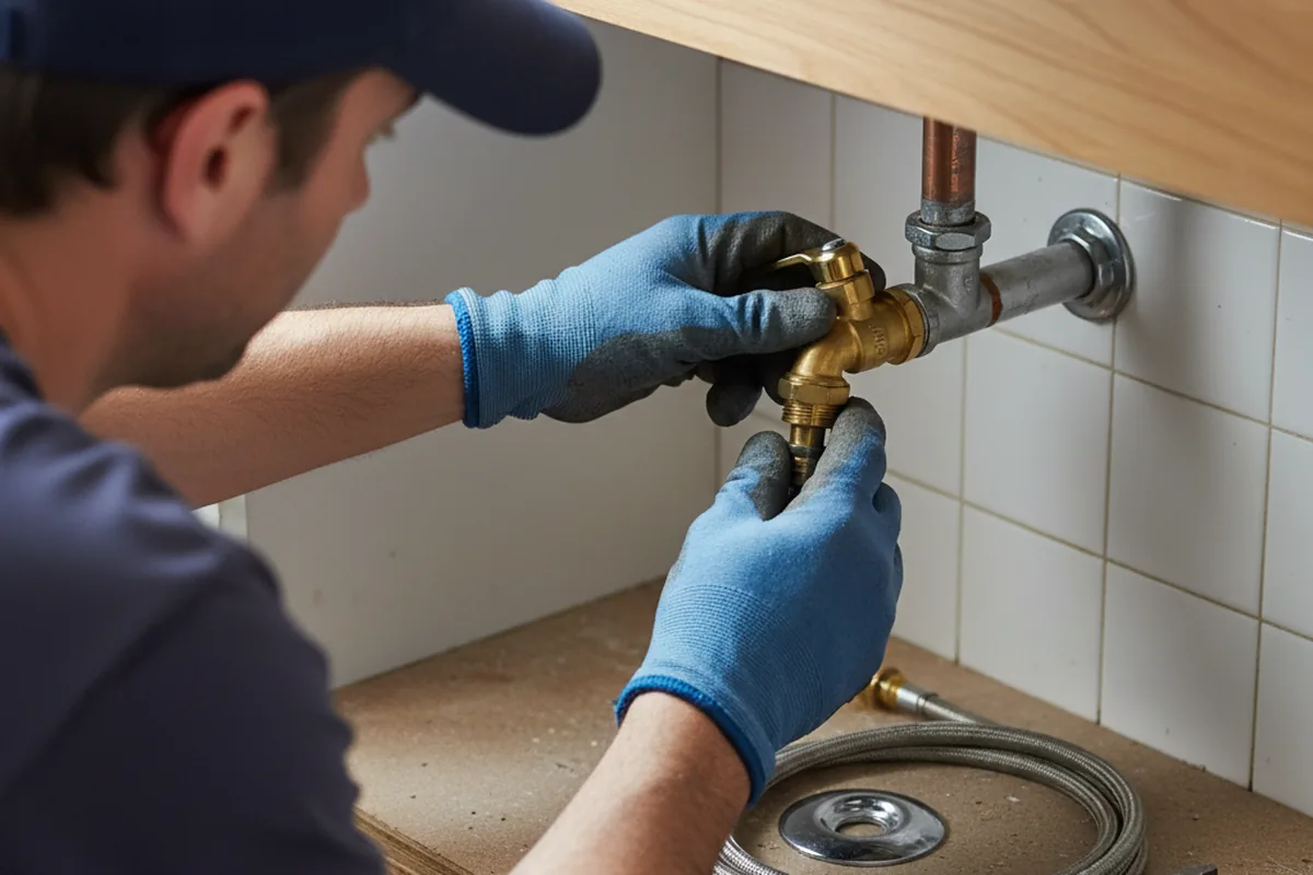 Shutoff valve and fitting work during Repiping in Ellerbe